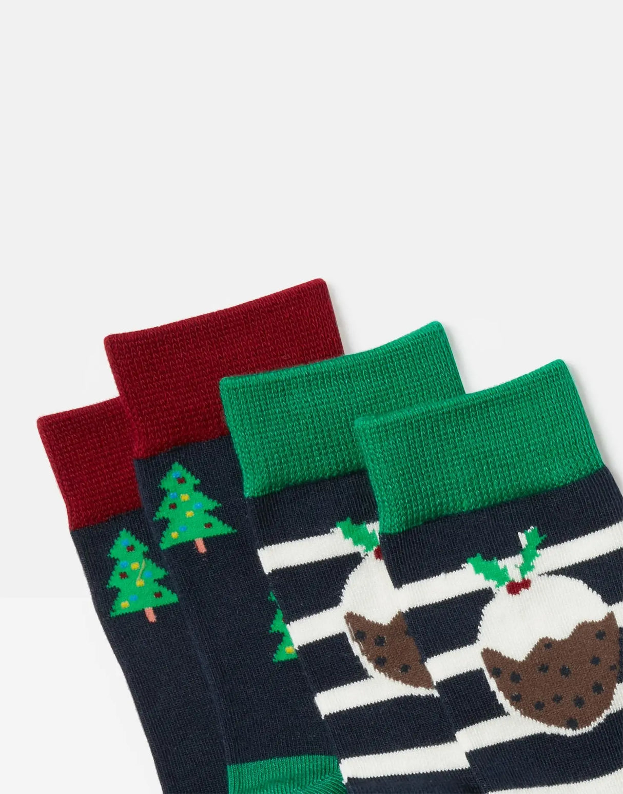 Brill Bamboo 2 Pack Socks - Festive | Joules - Joules