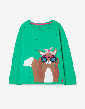 Joules Girls Interactive Applique Long Sleeve T-Shirt - product image 1