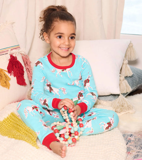 Christmas Unicorns Organic Cotton Pajama Set | Hatley - Jenni Kidz