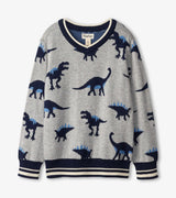 Dino Herd V-Neck Sweater | Hatley - Jenni Kidz