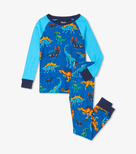 Dino Park Organic Cotton Raglan Pajama Set | Hatley - Jenni Kidz
