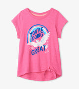 Doing Great Tie Front Tee | Hatley - Jenni Kidz