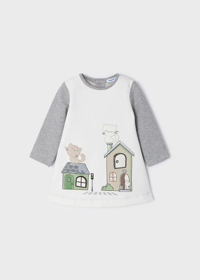Dress With Houses Baby | Mayoral - Mayoral