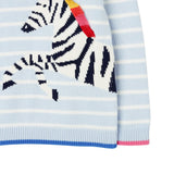Girls "Gee Gee" Zebra Sweater | Joules - Jenni Kidz