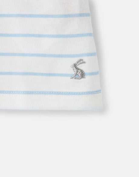 Girls Astra DOLPHIN STRIPE Artwork Top | Joules - Jenni Kidz