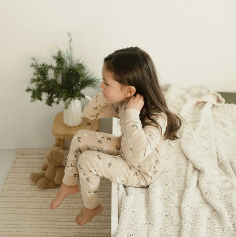 Gooseberry Taupe Pyjama Set | Petit Lem - Jenni Kidz