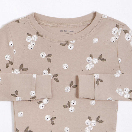 Gooseberry Taupe Pyjama Set | Petit Lem - Jenni Kidz