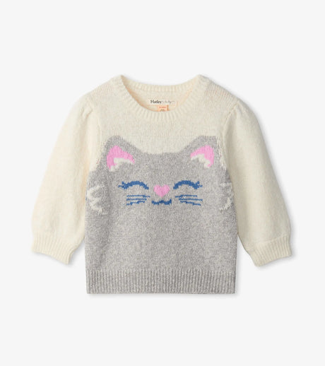 Happy Shimmer Kitty Baby Sweater | Hatley - Jenni Kidz
