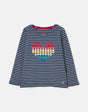 Harbour Luxe Long Sleeve Stripe T-Shirt | Joules - Jenni Kidz