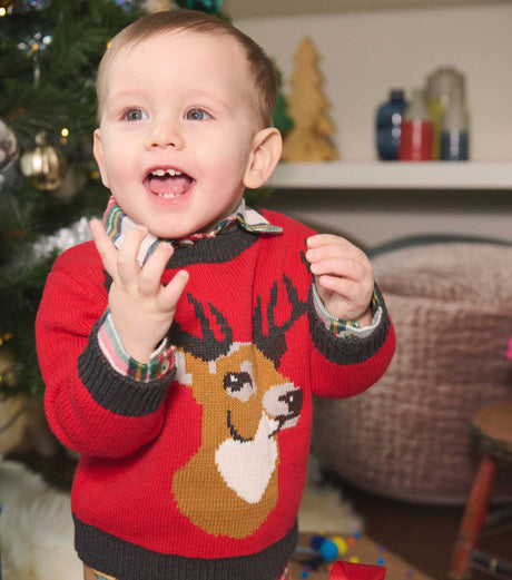 Holiday Stag Baby Sweater | Hatley - Jenni Kidz