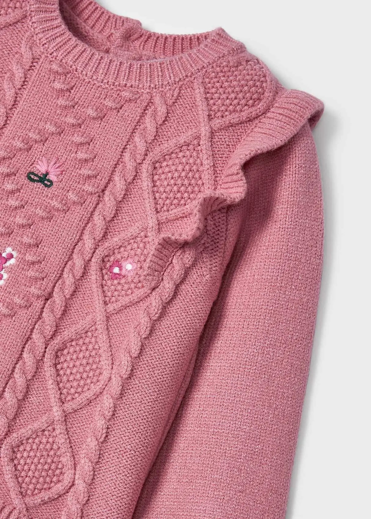 Jersey Sweater Flower Detail Baby Girl | Mayoral - Mayoral
