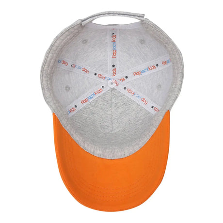 Kids UPF50+ Ball Cap - Monster Orange | FlapJackKids - Jenni Kidz