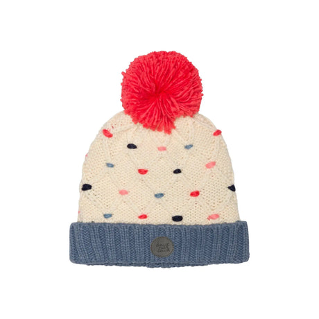 Knit Hat Off White, Blue And Red | DEUX PAR DEUX - DEUX PAR DEUX