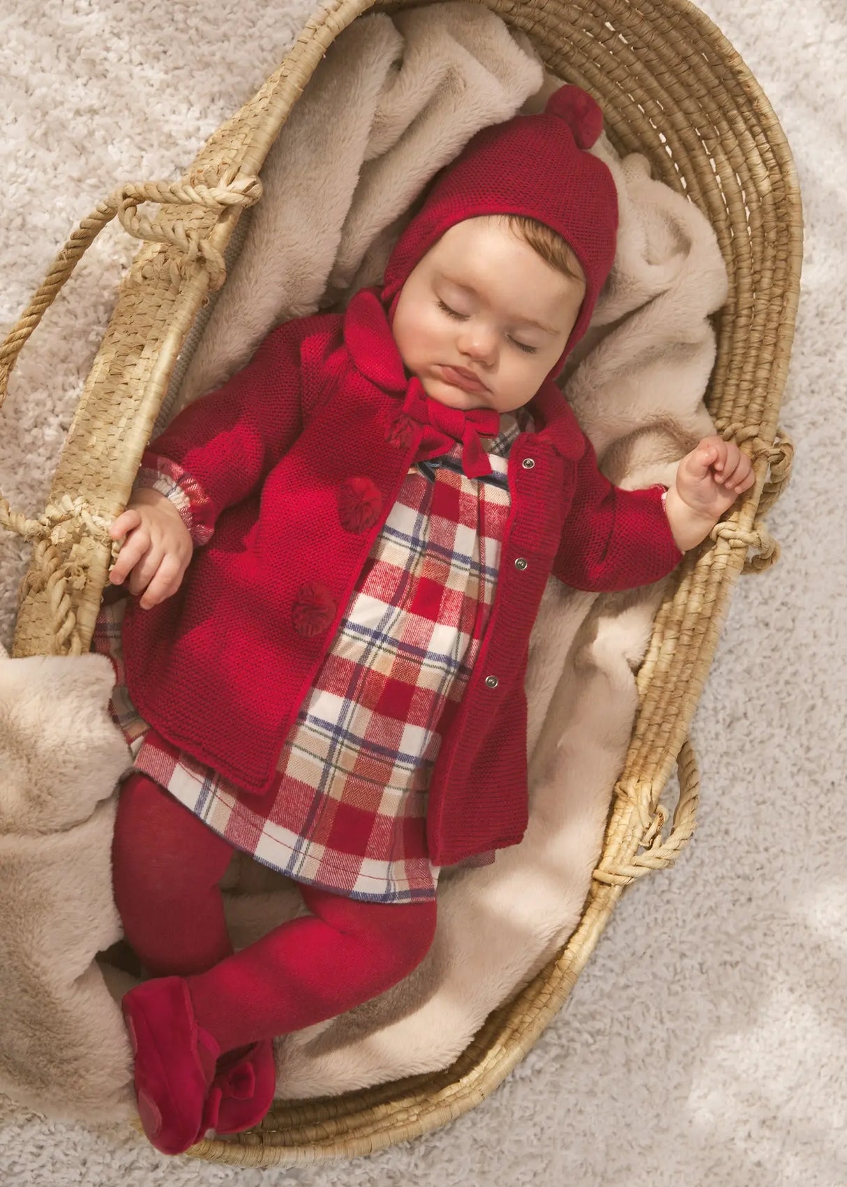 Knitted coat with hat newborn girl | Mayoral - Mayoral