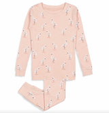 Little Girl's 2-Piece Flamingo-Print Pyjama Set - Light Pink | Petit Lem - Jenni Kidz