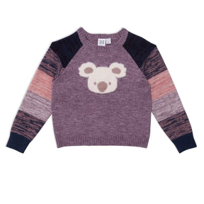 Long Sleeve Knitted Koala Sweater | DEUX PAR DEUX - DEUX PAR DEUX