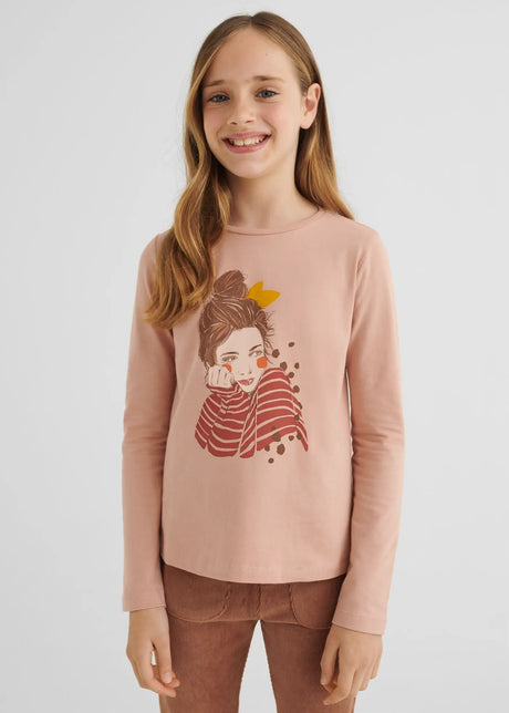 Long Sleeved Graphic T-shirt Girl | Mayoral - Mayoral