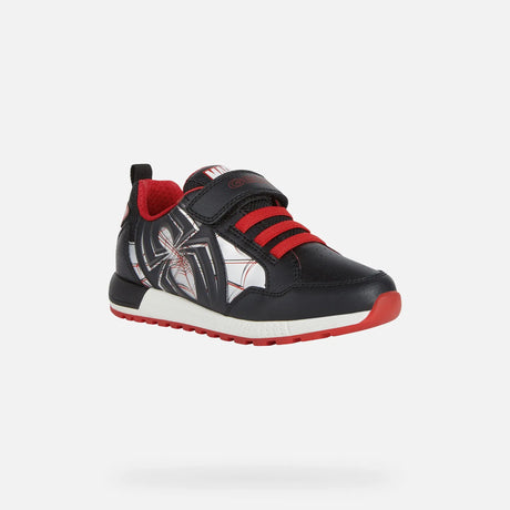Low Top Sneakers Alben Junior - Black Red | Geox - Geox