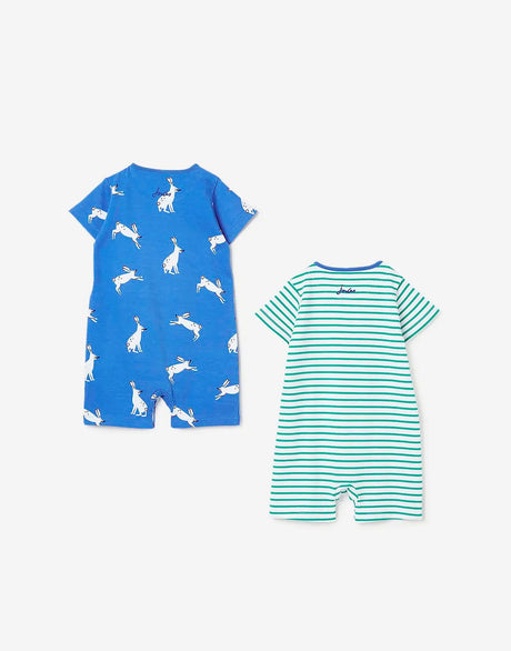 Patch Organically Grown Cotton 2 Pack Rompers | Joules - Joules