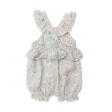 Peplum Shortie Sunsuit - Rose Dot Gray | Angel Dear - Jenni Kidz