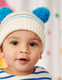 Pom Pom Organically Grown Cotton Knitted Hat | Joules - Joules