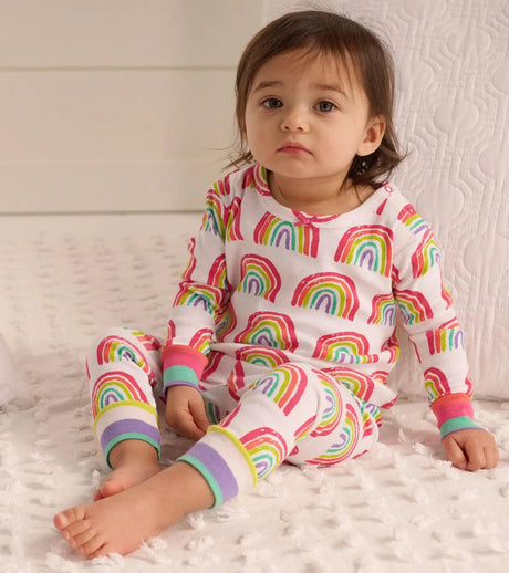 Pretty Rainbows Organic Cotton Baby Pajama Set | Hatley - Jenni Kidz