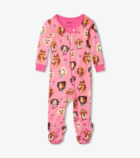 Puppy Portraits Organic Cotton Footed Coverall | Hatley - Jenni Kidz