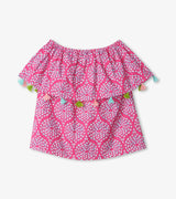 Rose Stones Shoulder Flounce Top | Hatley - Jenni Kidz