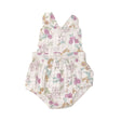 Ruffle Bib Sunsuit - Dreamy Meadow Floral | Angel Dear - Jenni Kidz