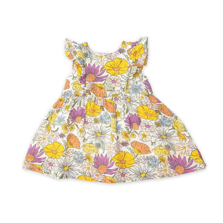 Ruffle Dress & Diaper Cover - Wildflowers | Angel Dear - Jenni Kidz