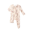 Ruffle Front Zipper Footie - Shade Garden Ditsy | Angel Dear - Jenni Kidz