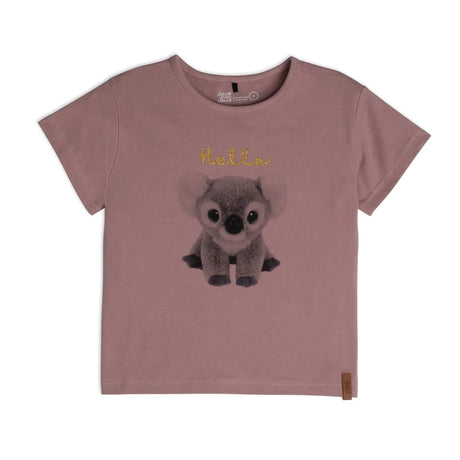 Short Sleeve T-Shirt Dusty Mauve Print | DEUX PAR DEUX - DEUX PAR DEUX