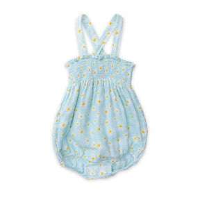Angel Dear Little Daisy cotton muslin smocked sunsuit for baby girls, image 1