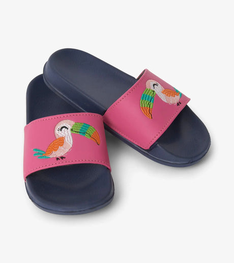 Tropical Birds Slide On Sandals | Hatley - Hatley