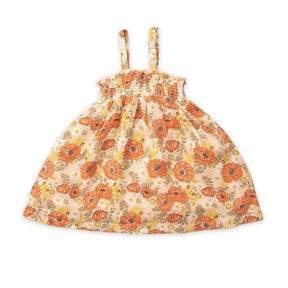 Angel Dear Desert Poppies cotton muslin tube dress for girls