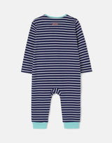 Winfield Organically Grown Cotton Artwork Romper - Navy | Joules - Joules
