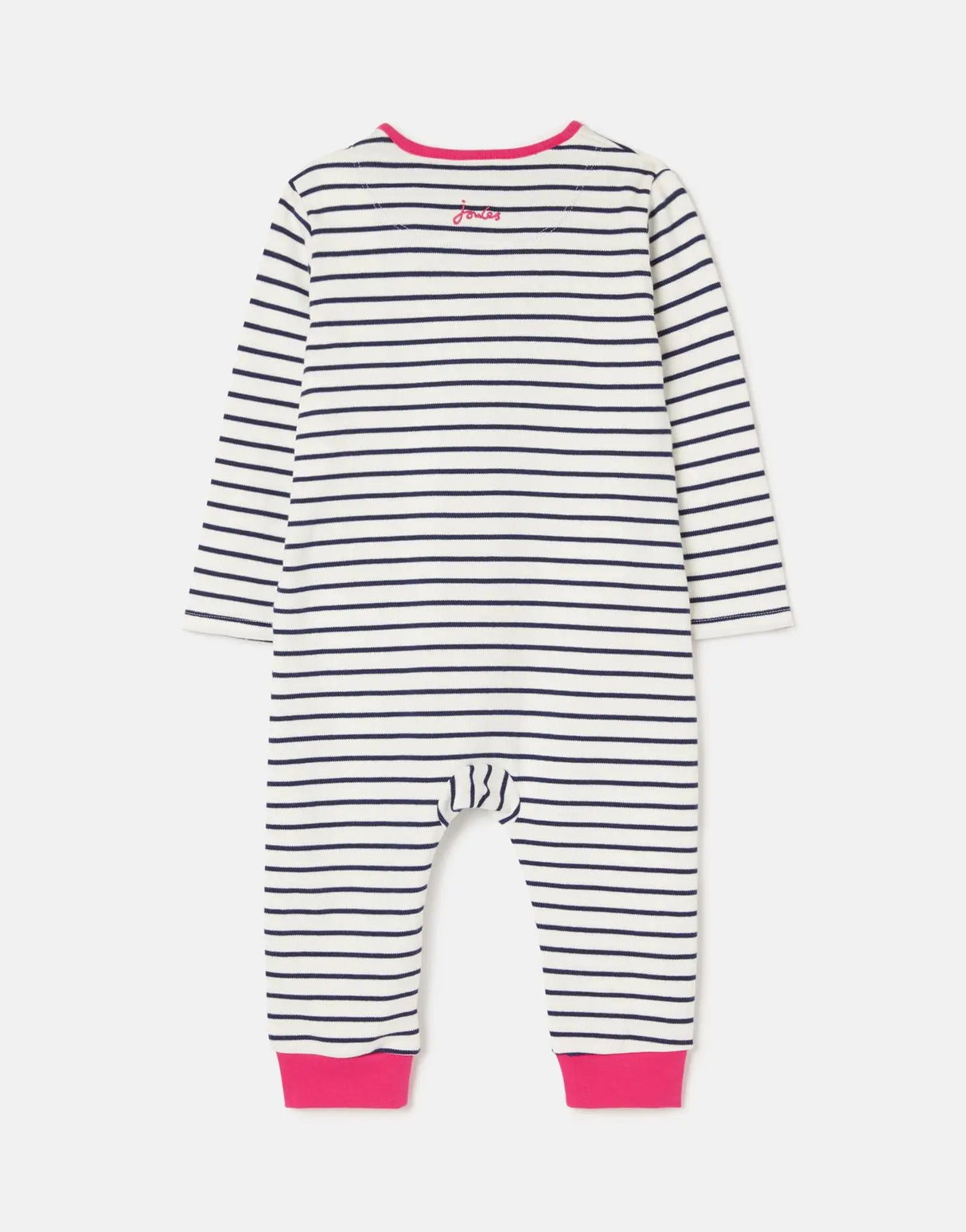 Winfield Organically Grown Cotton Artwork Romper - Stripe | Joules - Joules