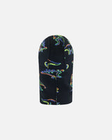 Jersey Balaclava Black Printed Neon Dino | Deux par Deux | Jenni Kidz