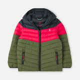 Boys Cairn Packaway Showerproof Jacket Colour Block | Joules - Jenni Kidz