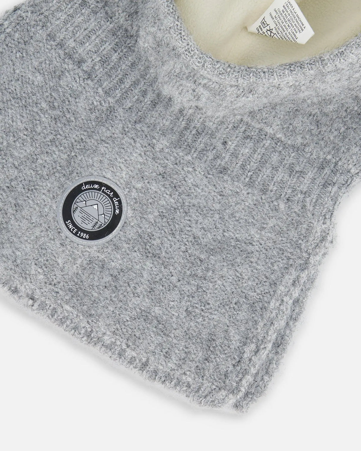 Knit Balaclava Light Gray | Deux par Deux | Jenni Kidz