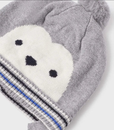 Knit Bobble Hat - Grey Boys | Mayoral | Mayoral | Jenni Kidz