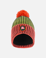 Knit Hat Black, Lime And Coral | Deux par Deux | Jenni Kidz