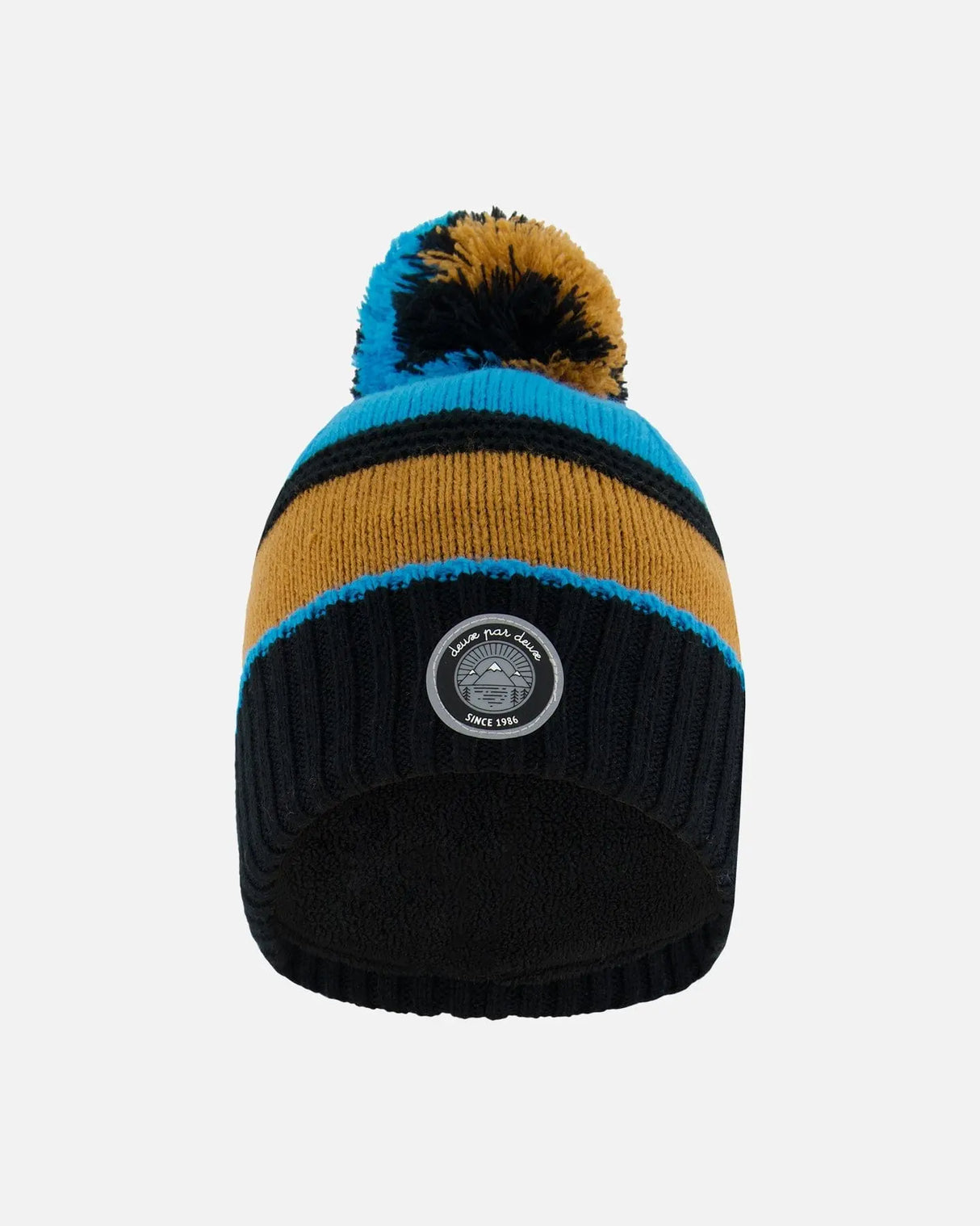 Knit Hat Blue, Black And Spice | Deux par Deux | Jenni Kidz