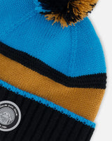 Knit Hat Blue, Black And Spice | Deux par Deux | Jenni Kidz