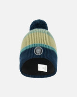 Knit Hat Blue, Green And Gray | Deux par Deux | Jenni Kidz