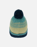 Knit Hat Blue, Green And Gray | Deux par Deux | Jenni Kidz