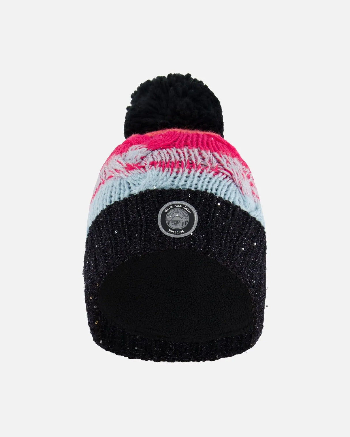 Knit Hat Gradient Blue, Coral And Fuschia | Deux par Deux | Jenni Kidz