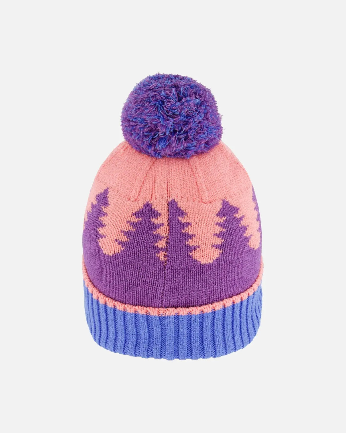 Knit Hat Mauve Pine And Blue | Deux par Deux | Jenni Kidz