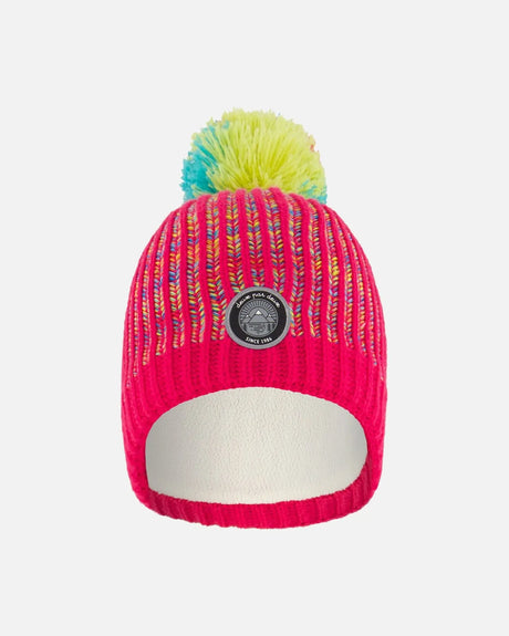 Knit Hat Pink And Multicolor | Deux par Deux | Jenni Kidz