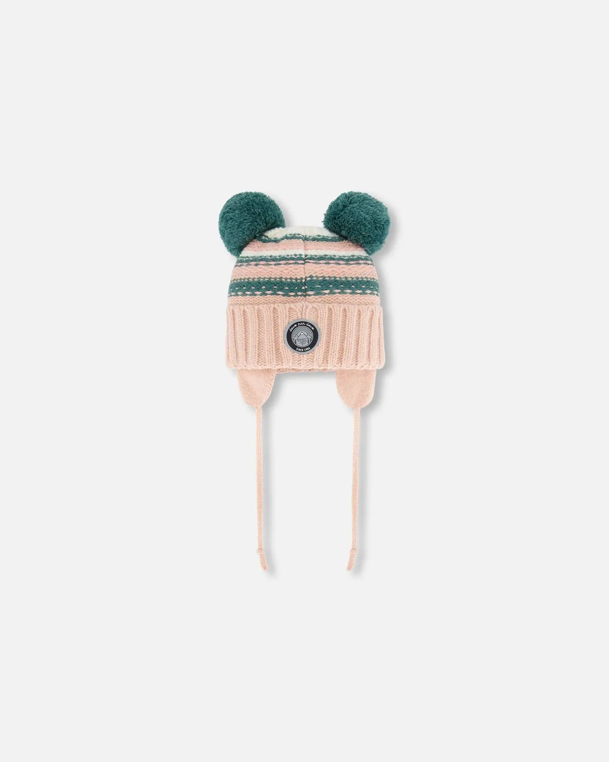 Knit Hat With Ears Light Pink Cat Face | Deux par Deux | Jenni Kidz